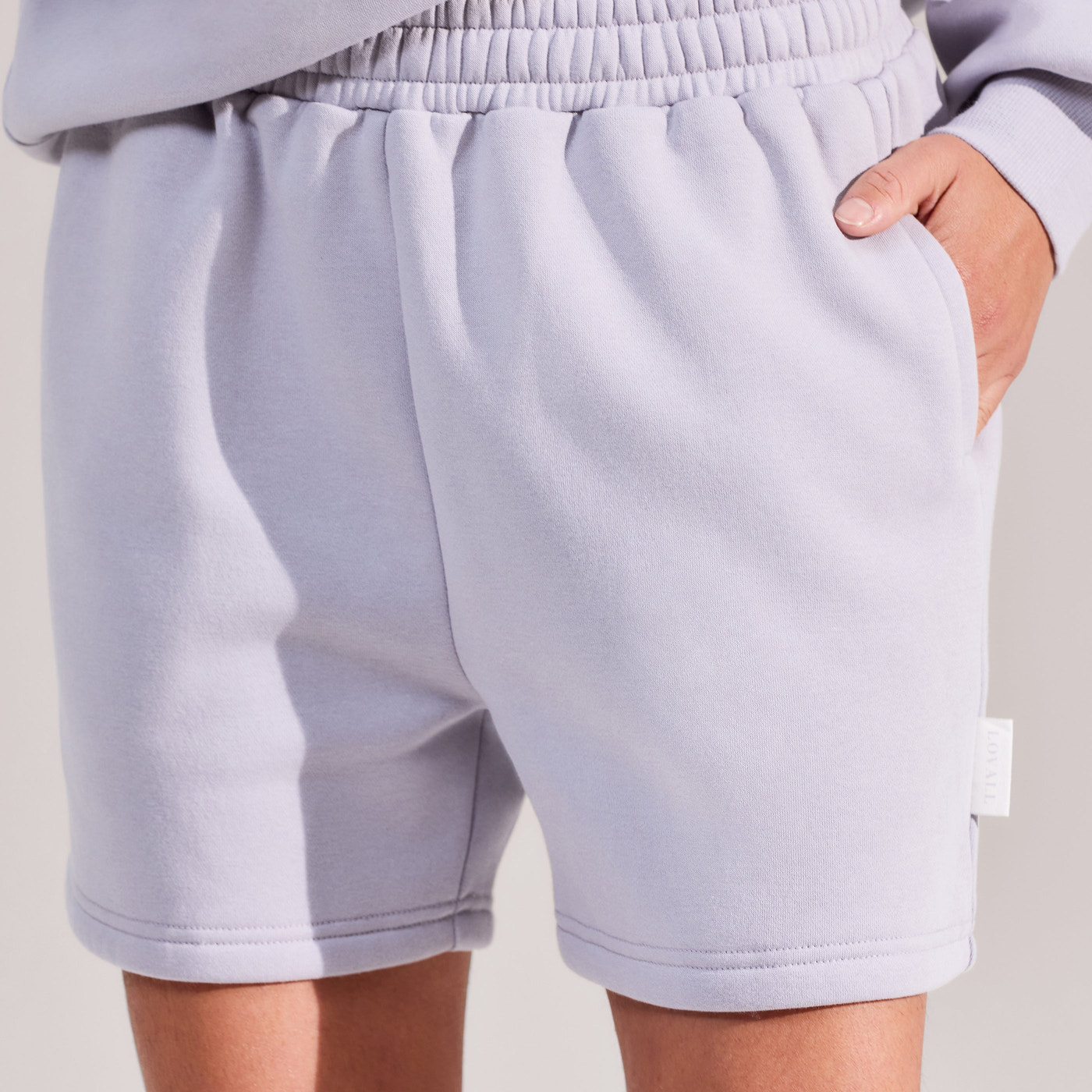 ALL SZN Organic Sweat Shorts - Lilac Mist