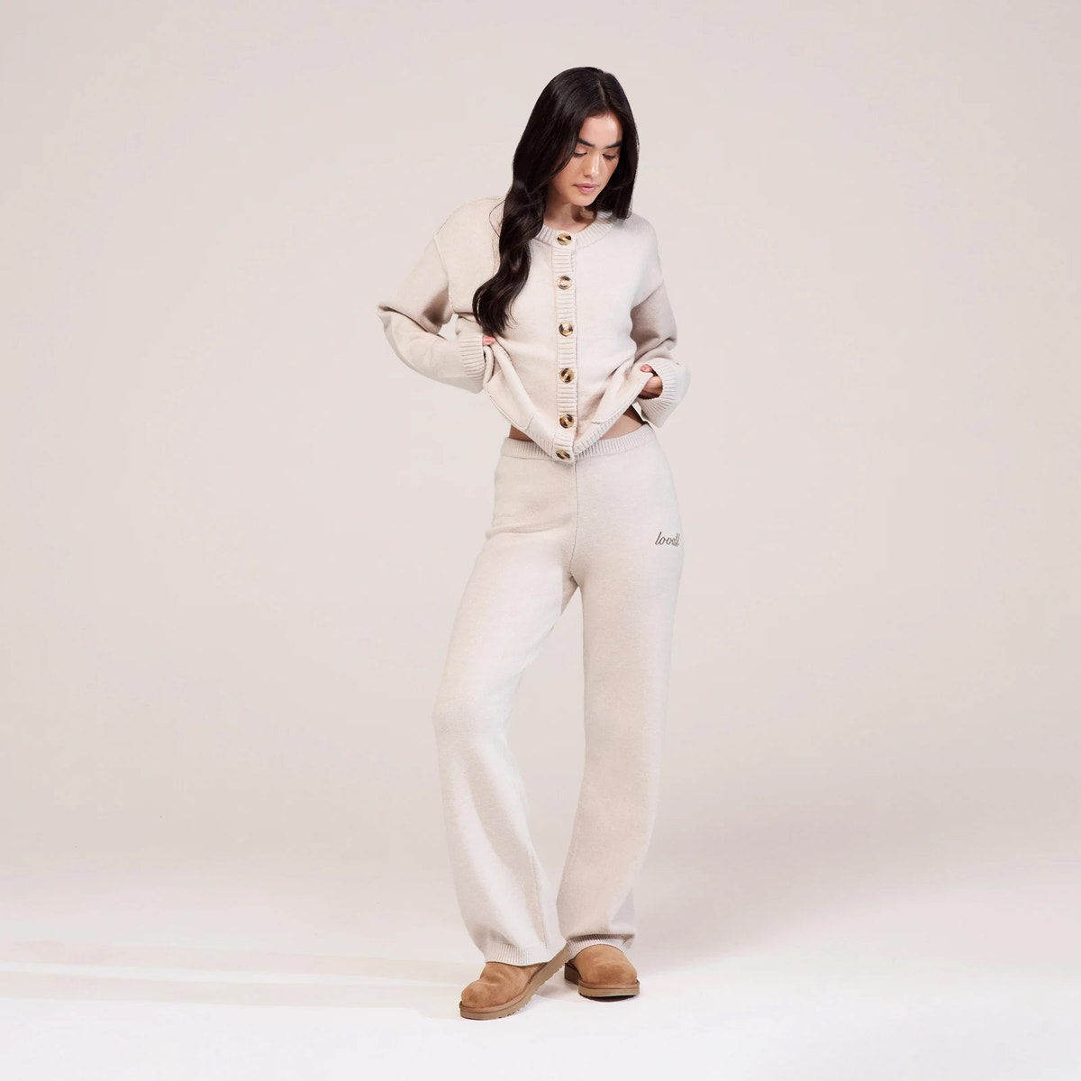 Soft Knit Cardigan - Beige