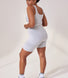 Curve Lightweight Everyday 6 Inch Cycling Shorts - Light Grey Marl