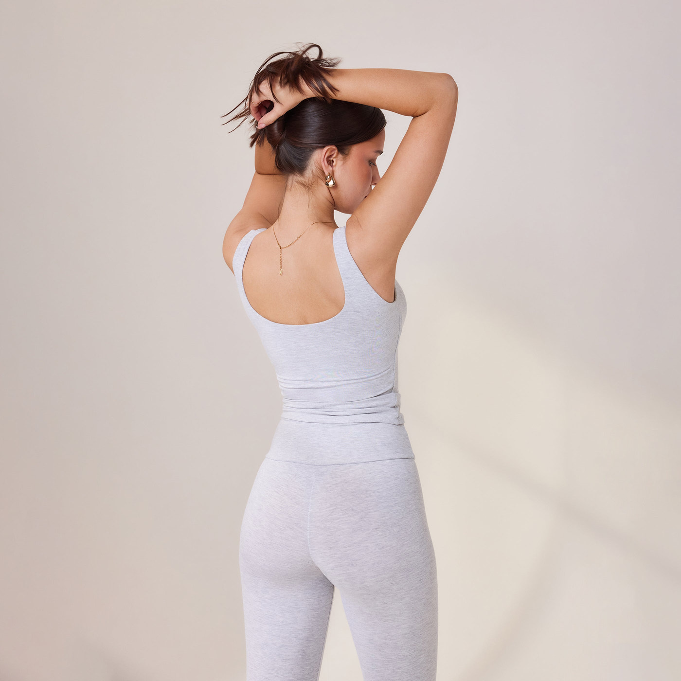 Lightweight Everyday Tank Top - Light Grey Marl