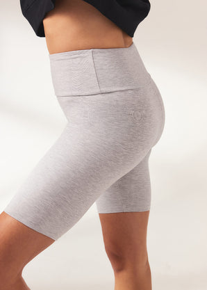 Lightweight Everyday Cycling Shorts - Light Grey Marl