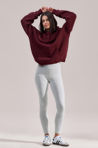 Heavyweight Oversized Hoodie - Burgundy