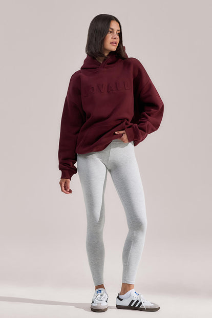 Heavyweight Oversized Hoodie - Burgundy