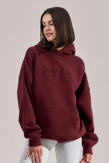 Heavyweight Oversized Hoodie - Burgundy
