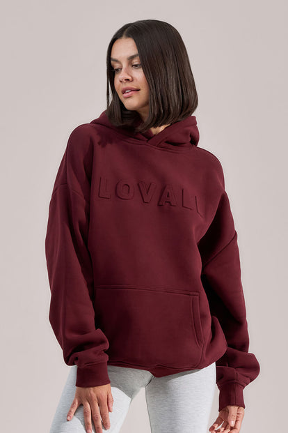 Heavyweight Oversized Hoodie - Burgundy