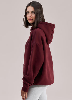 Heavyweight Oversized Hoodie - Burgundy