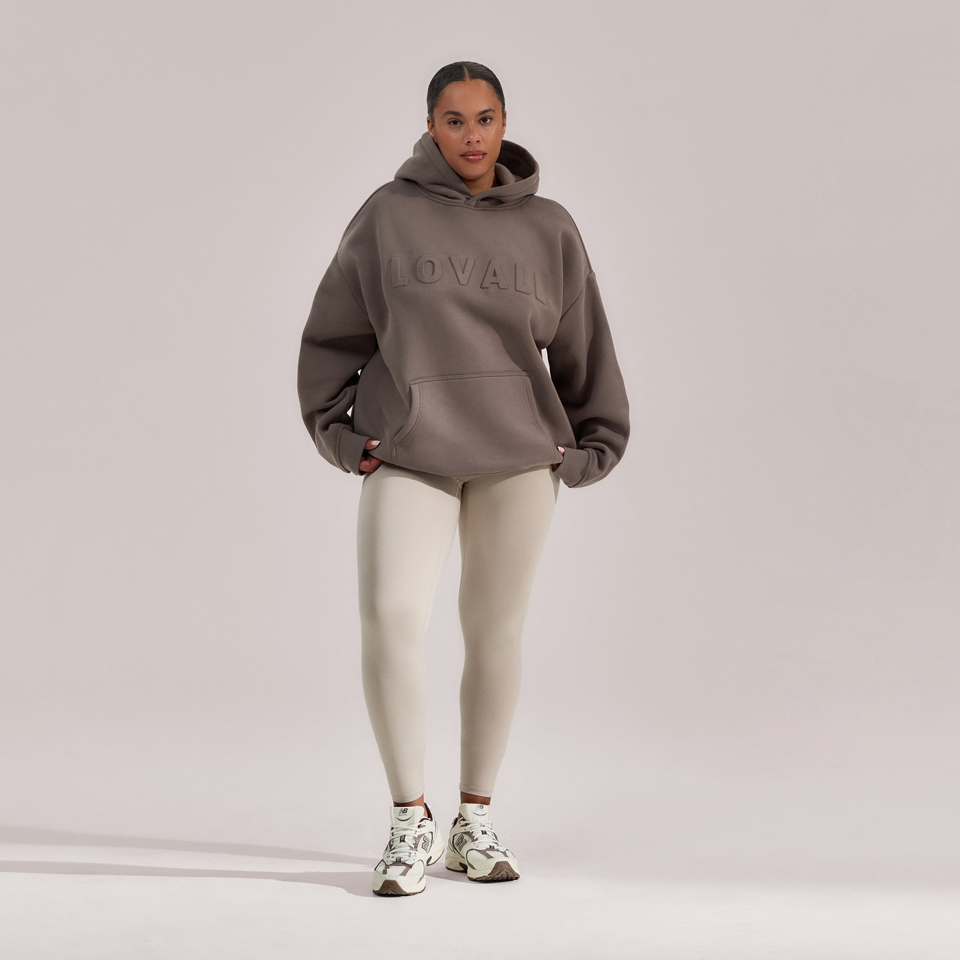 Curve Heavyweight Oversized Hoodie - Mocha