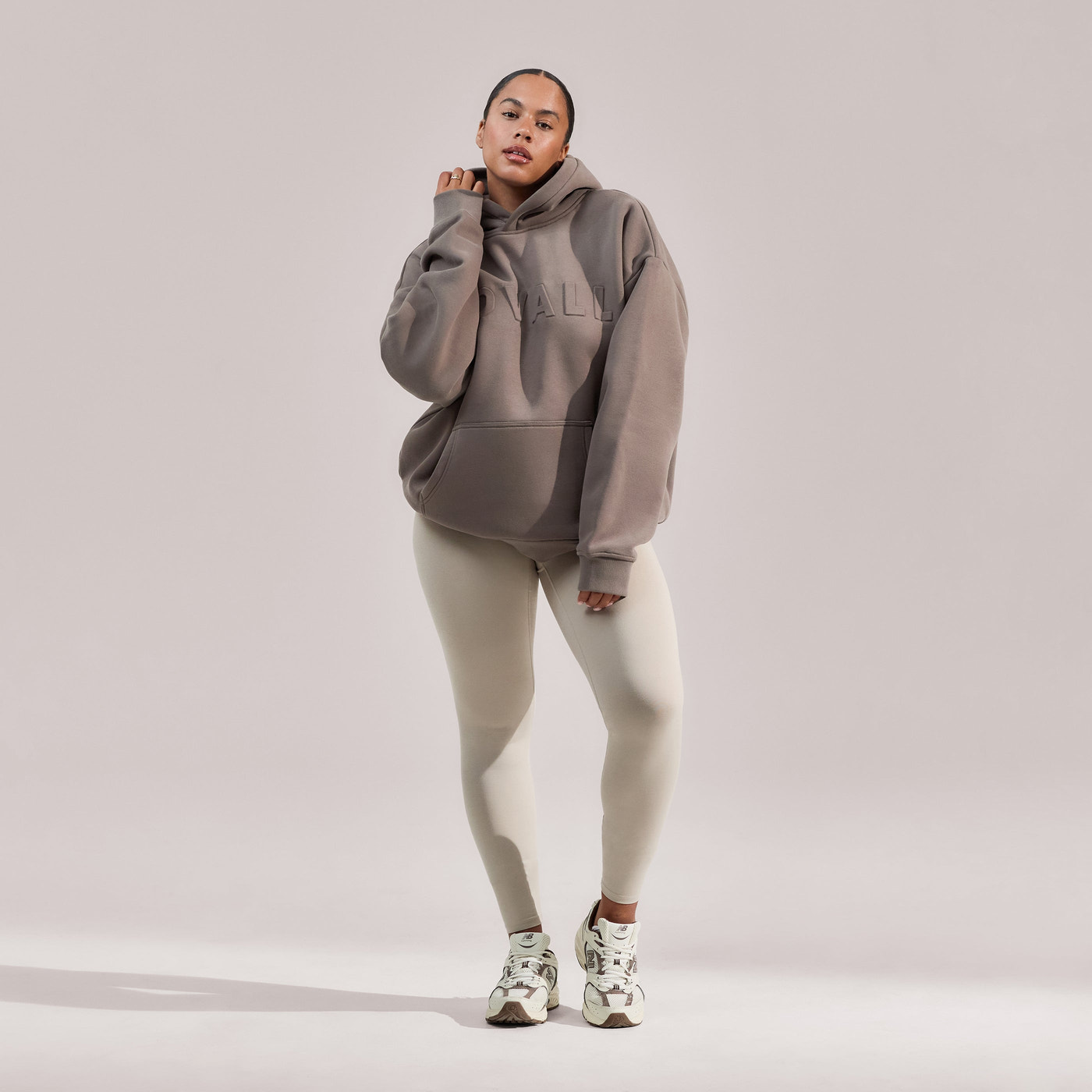Curve Heavyweight Oversized Hoodie - Mocha