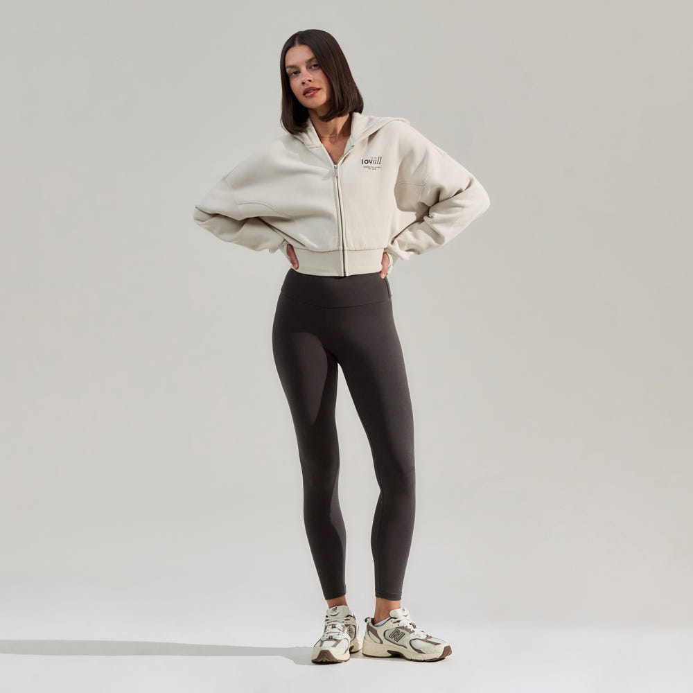 Everyday High Waisted Leggings - Black Coffee