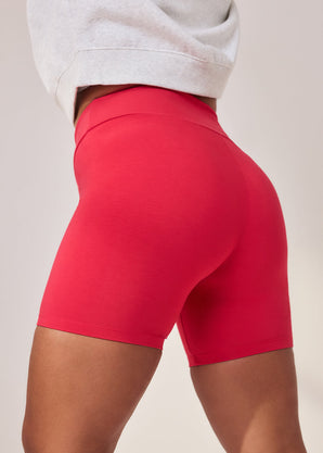 Lightweight Everyday 6 Inch Cycling Shorts - Cherry