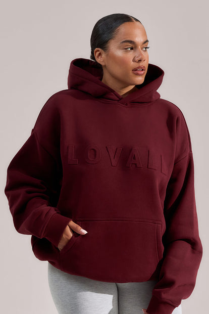 Heavyweight Oversized Hoodie - Burgundy