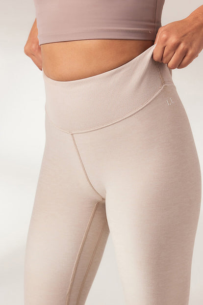 Curve Ultimate Soft-Touch High Waisted Leggings - Vanilla Marl