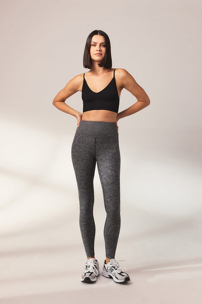 Curve Ultimate Soft-Touch High Waisted Leggings - Dark Grey Marl