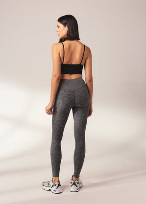 Curve Ultimate Soft-Touch High Waisted Leggings - Dark Grey Marl