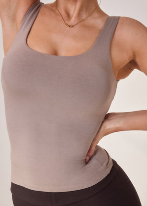 Lightweight Everyday Tank Top - Stone
