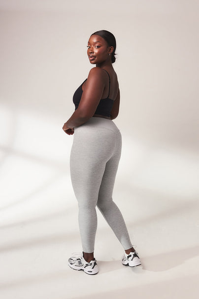 Curve Ultimate Soft Touch Leggings - Light Grey Marl