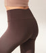 Curve Lightweight Everyday High Waisted Leggings - Espresso Brown