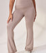 Curve Lightweight Flare Leggings - Stone