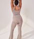 Curve Lightweight Flare Leggings - Stone