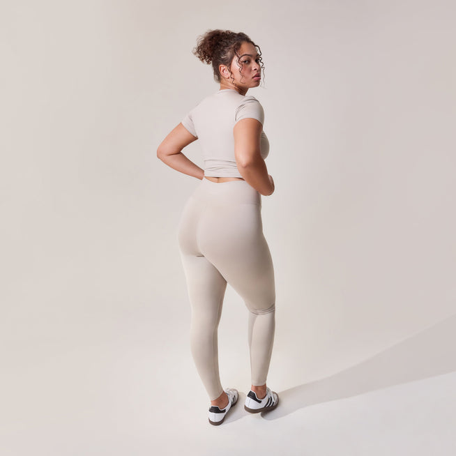 Curve Ultimate Everyday Leggings - Oatmeal Beige
