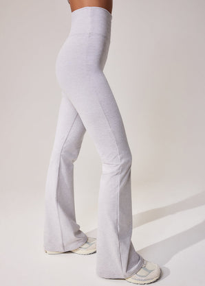 Ultimate Everyday Flare Leggings - Light Grey Marl