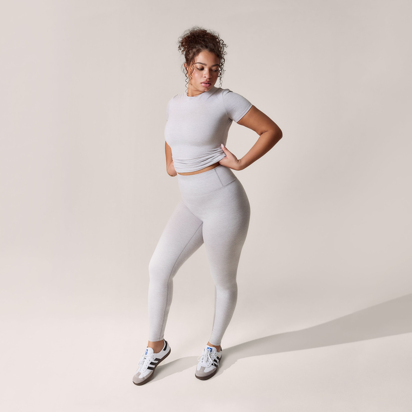 Curve Ultimate Everyday Leggings - Light Grey Marl