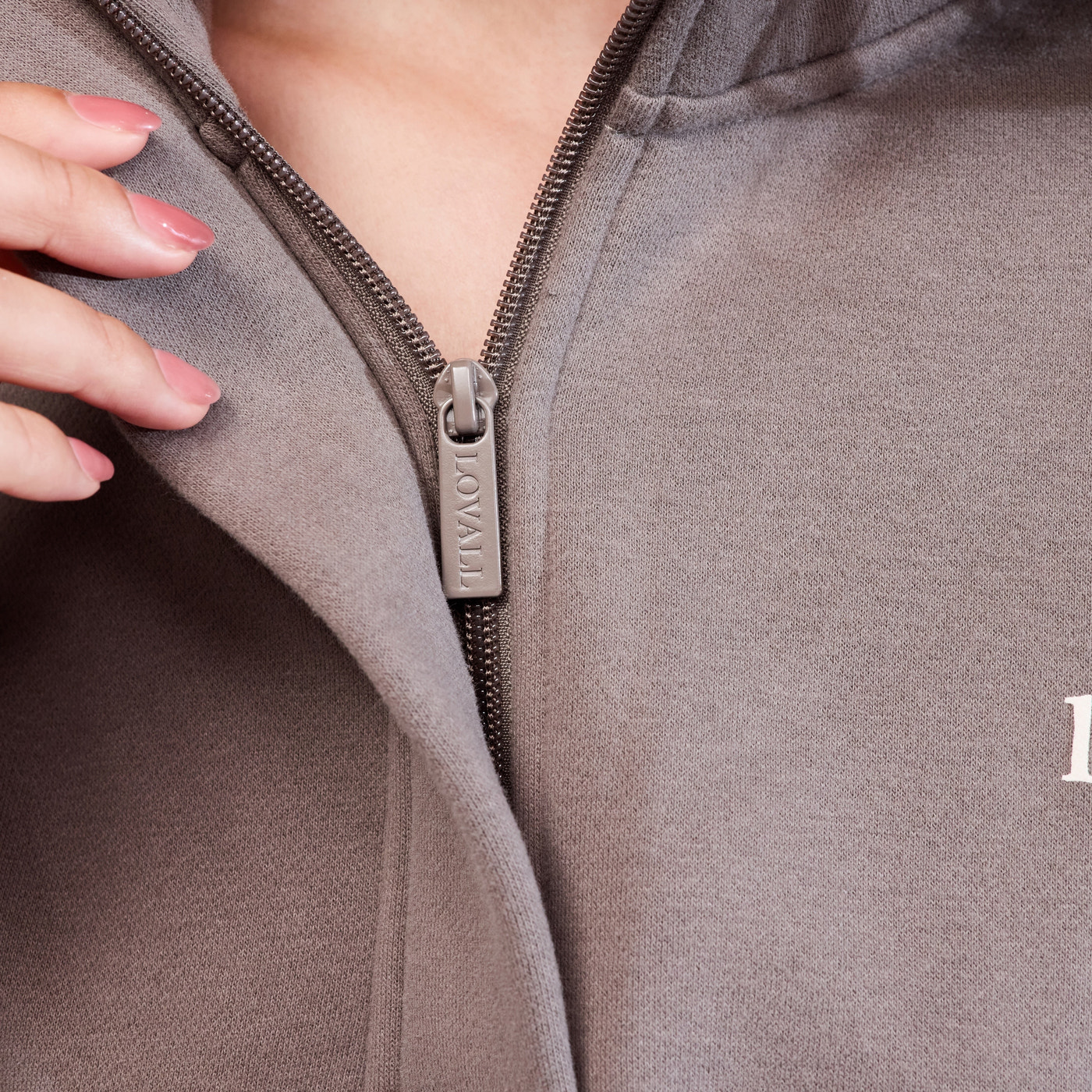 Heavyweight 1/4 Zip Sweatshirt - Mocha