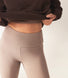 Curve Lightweight Everyday High Waisted Leggings - Stone