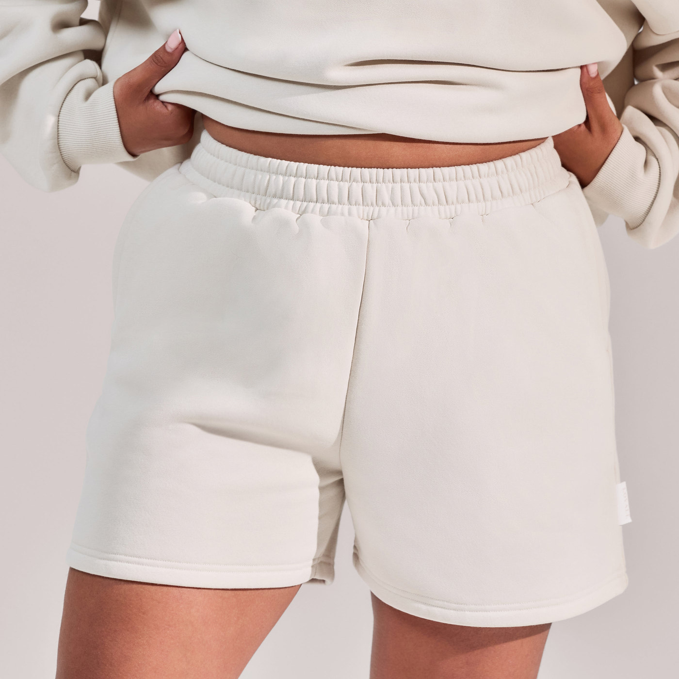 Curve ALL SZN Organic Sweat Shorts - Ecru