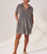 Curve Lightweight Collared Knit Dress - Slate Green