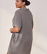 Curve Lightweight Collared Knit Dress - Slate Green