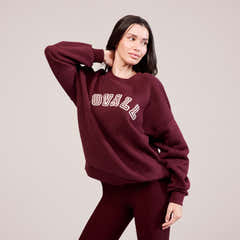 Heavyweight Oversized Sweatshirt Campus - Burgundy
