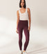 Lightweight Everyday High Waisted Leggings - Burgundy