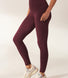 Curve Lightweight Everyday High Waisted Leggings - Burgundy