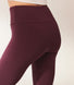 Curve Lightweight Everyday High Waisted Leggings - Burgundy