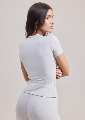 Ultimate Everyday T-shirt - Light Grey Marl