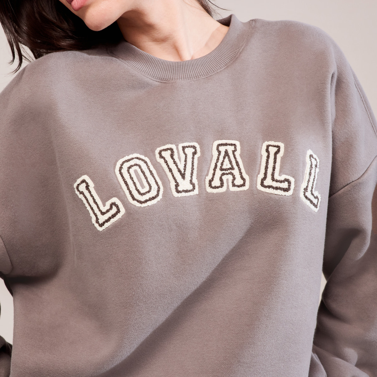 Heavyweight Oversized Sweatshirt Campus - Mocha