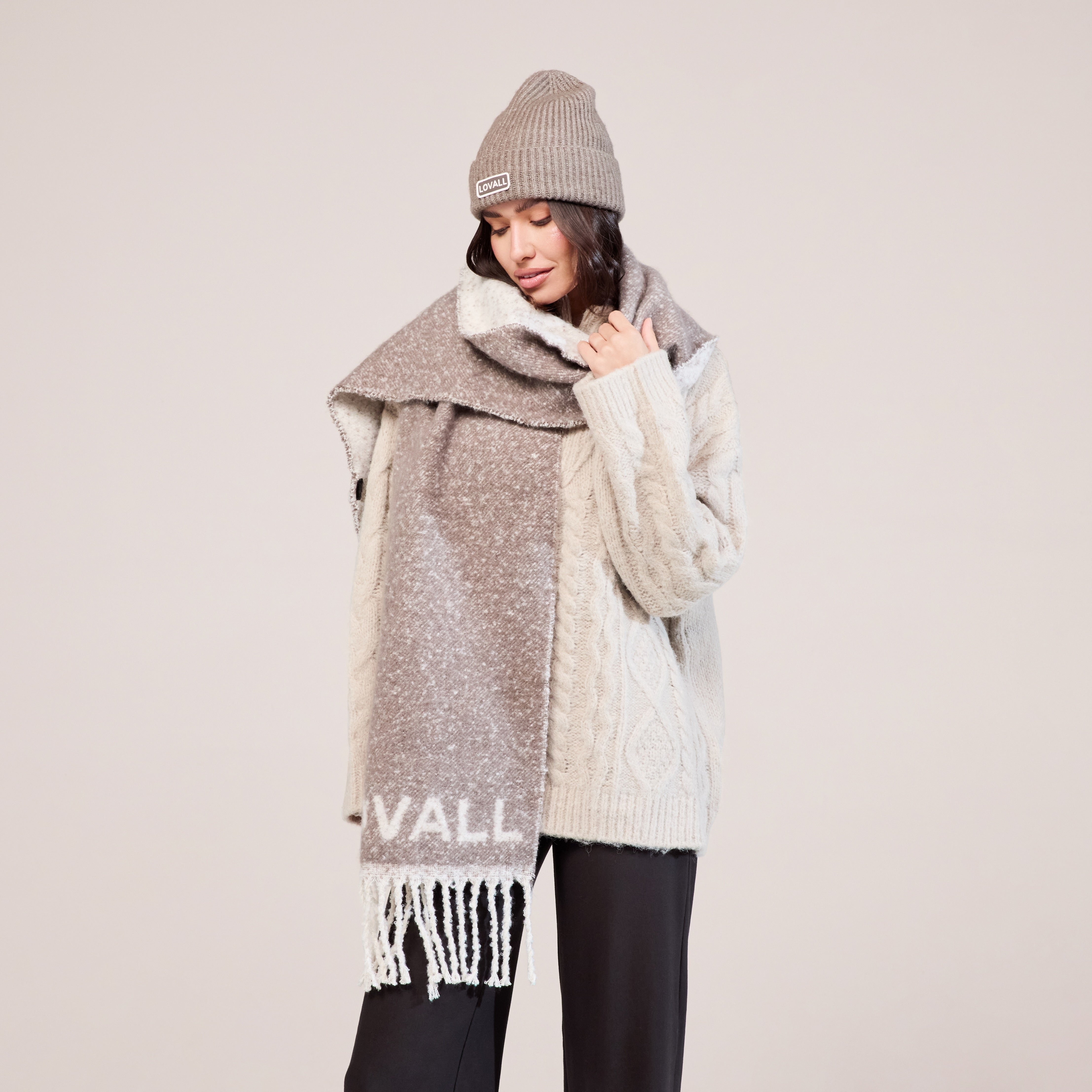 Knitted Hat - Mocha