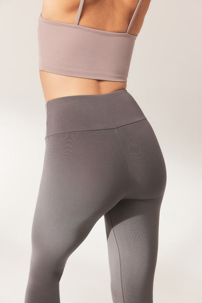 Curve Lightweight Everyday High Waisted Leggings - Slate Green