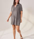 Lightweight Collared Knit Dress - Slate Green