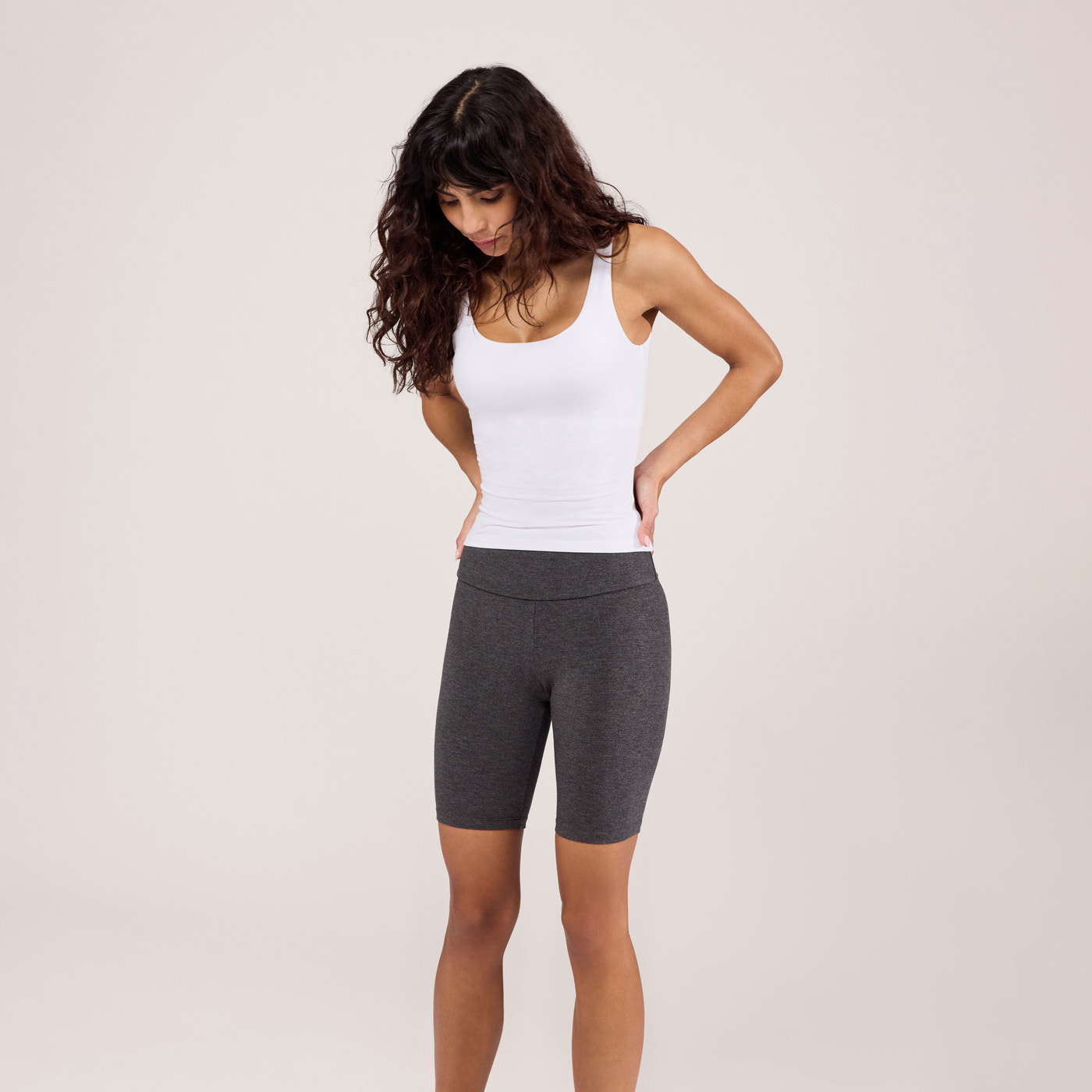 Lightweight Everyday Cycling Shorts - Dark Grey Marl