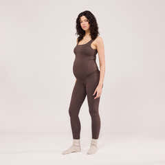 Maternity Lightweight Tank Top - Espresso Brown