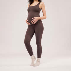 Maternity Lightweight Tank Top - Espresso Brown