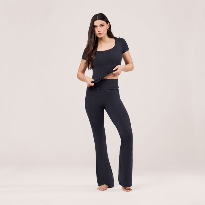 Lightweight Flare Leggings - Vintage Navy