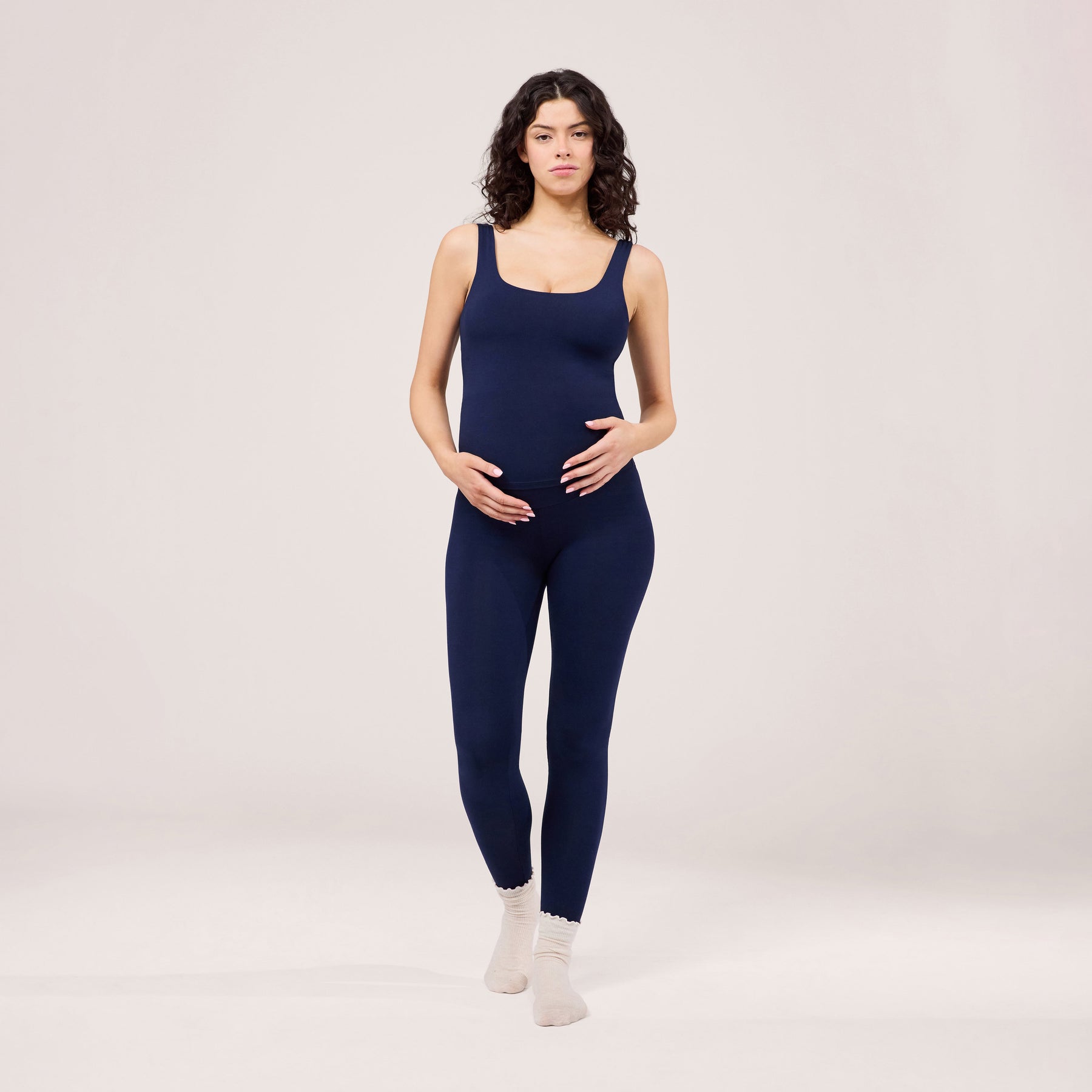 Maternity Lightweight Everyday Leggings - Navy