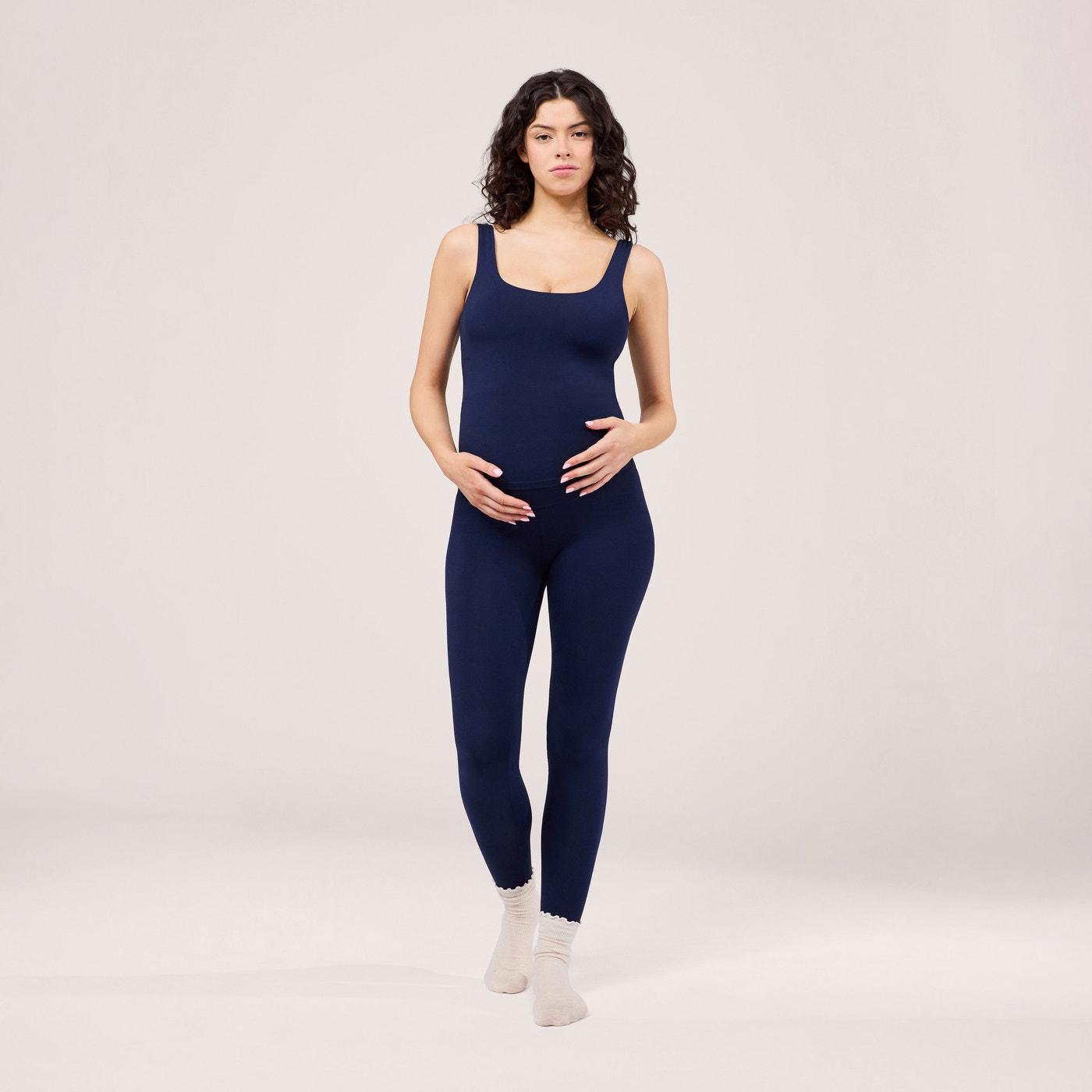 Maternity Lightweight Everyday Leggings - Navy