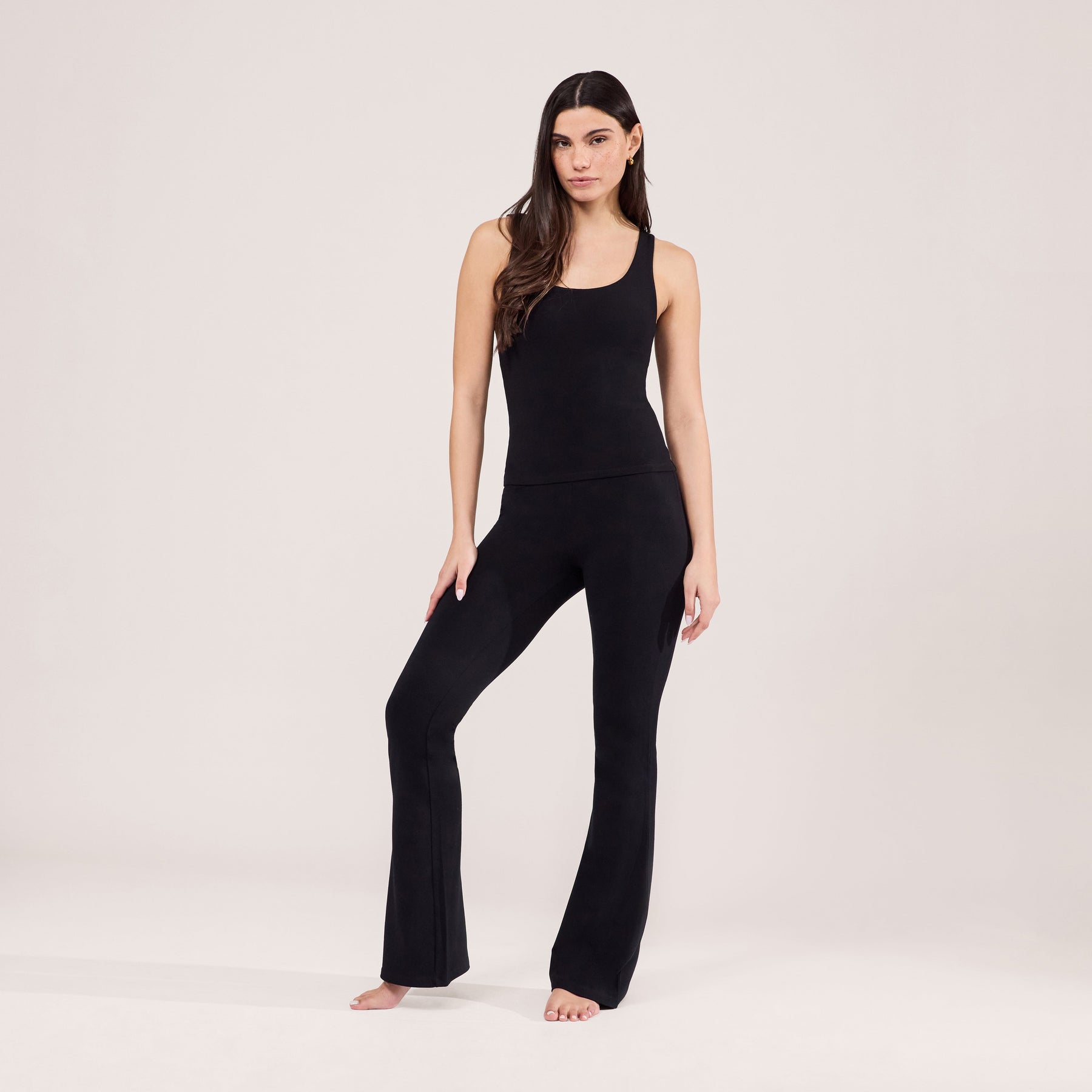 Lightweight Flare Leggings - Black