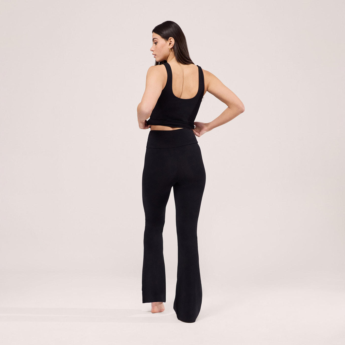 Lightweight Flare Leggings - Black