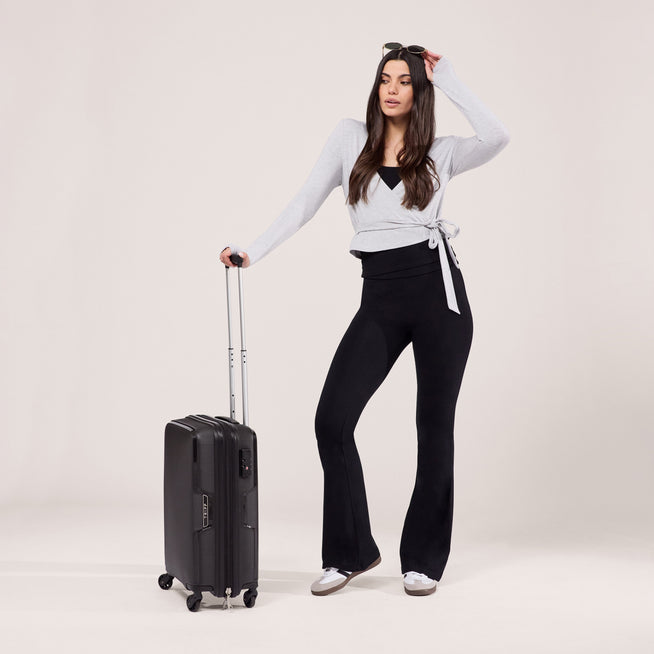 Lightweight Flare Leggings - Black