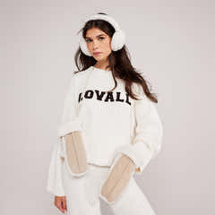 Varsity Knit Oversized Jumper - Off White